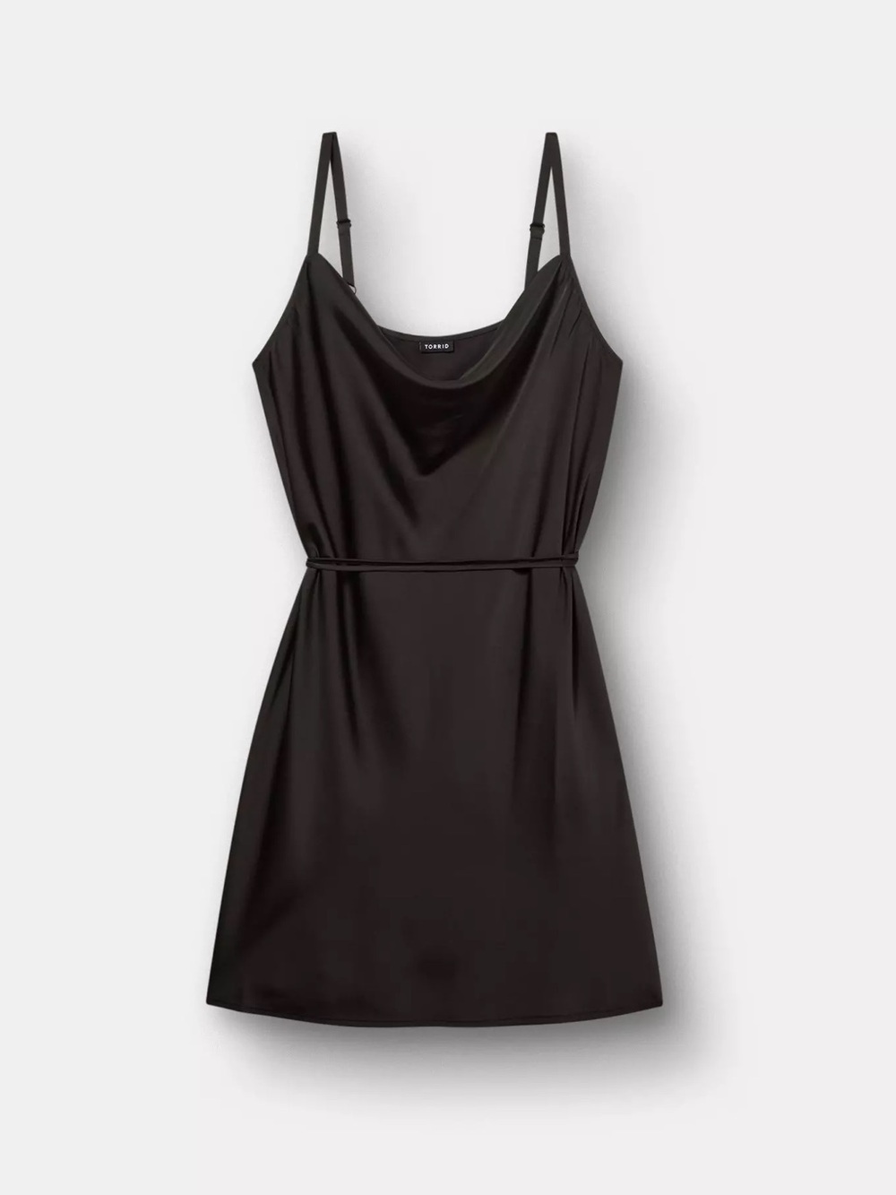 Torrid Black Satin Slip Dress